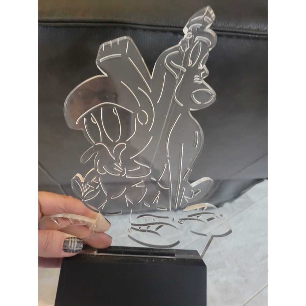 Vintage Marvin the Martian & his Dog Spaceship Sighned #657 Laser Cut Sculpture